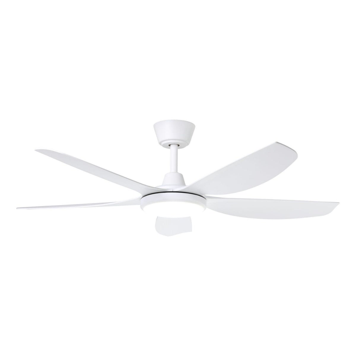 Light On Eglo Miami 48 DC Ceiling Fan with LED Light White 20796601 - The Blue Space