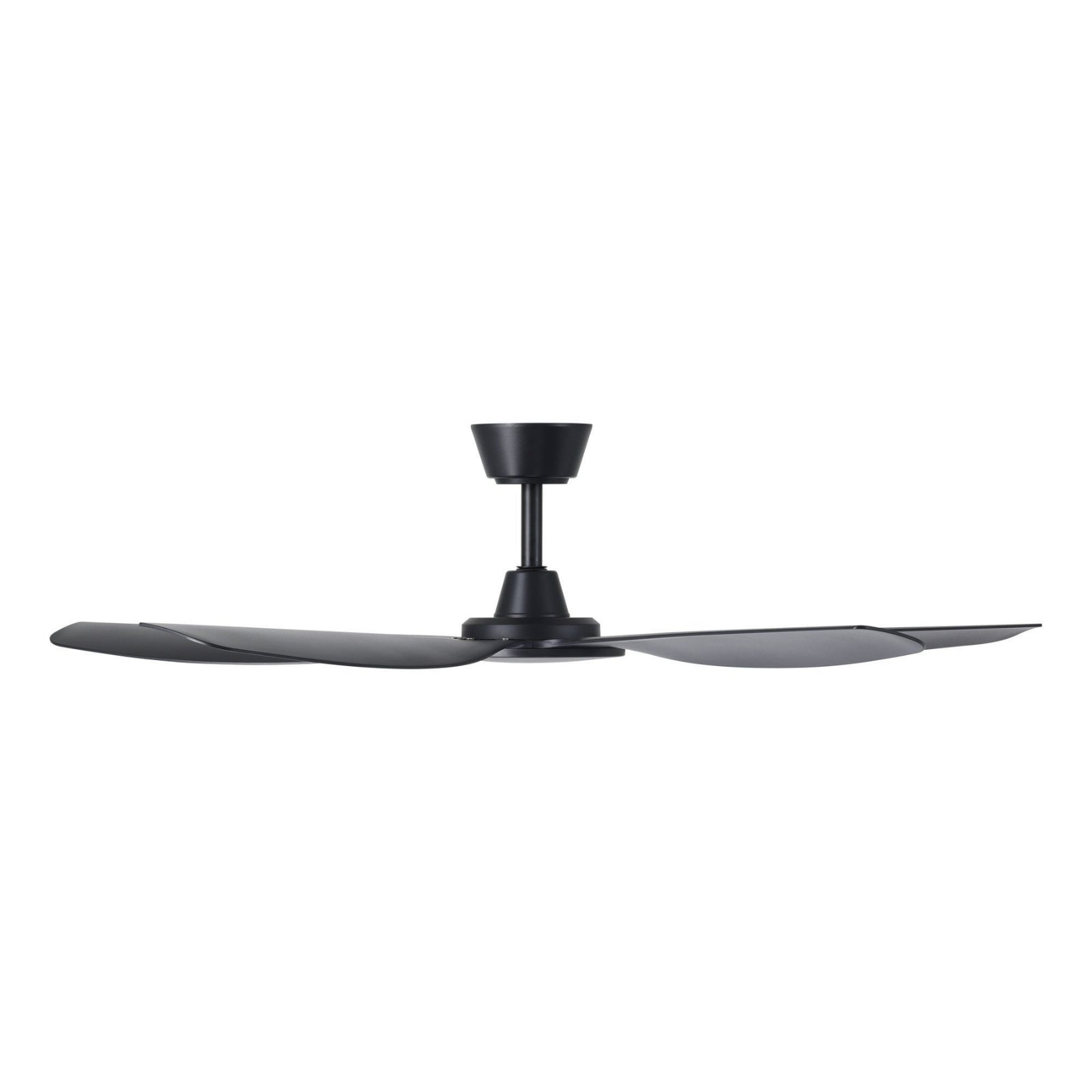 Side View Eglo Miami 52 DC Ceiling Fan Black 20796402 - The Blue Space