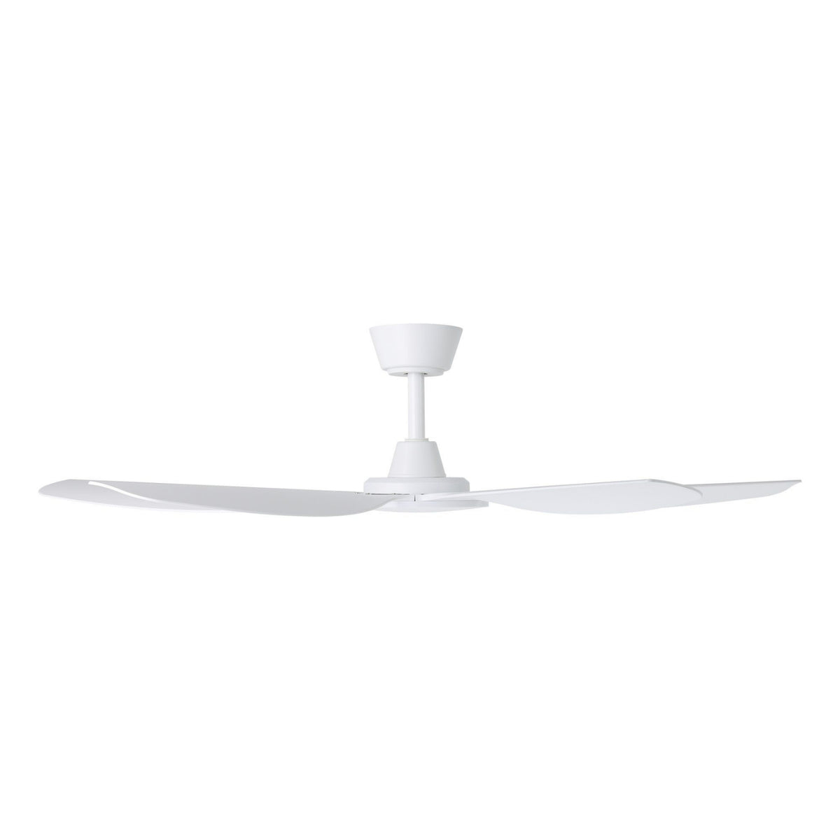 Side View Eglo Miami 52 DC Ceiling Fan White 20796401 - The Blue Space