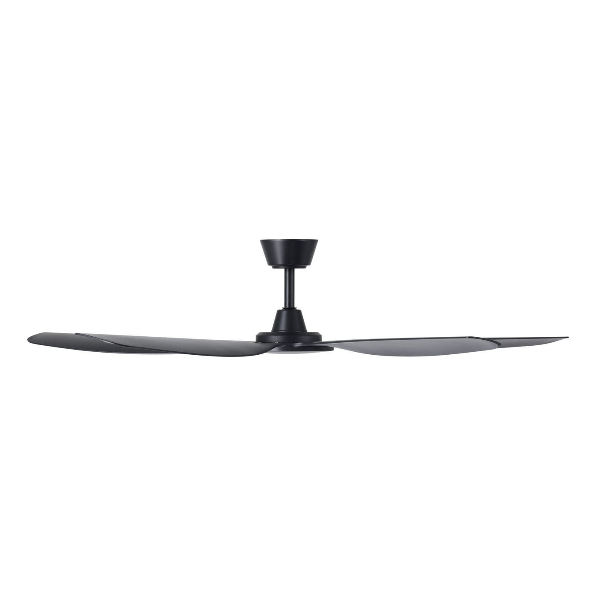 Side View Eglo Miami 60 DC Ceiling Fan Black 20796502 - The Blue Space