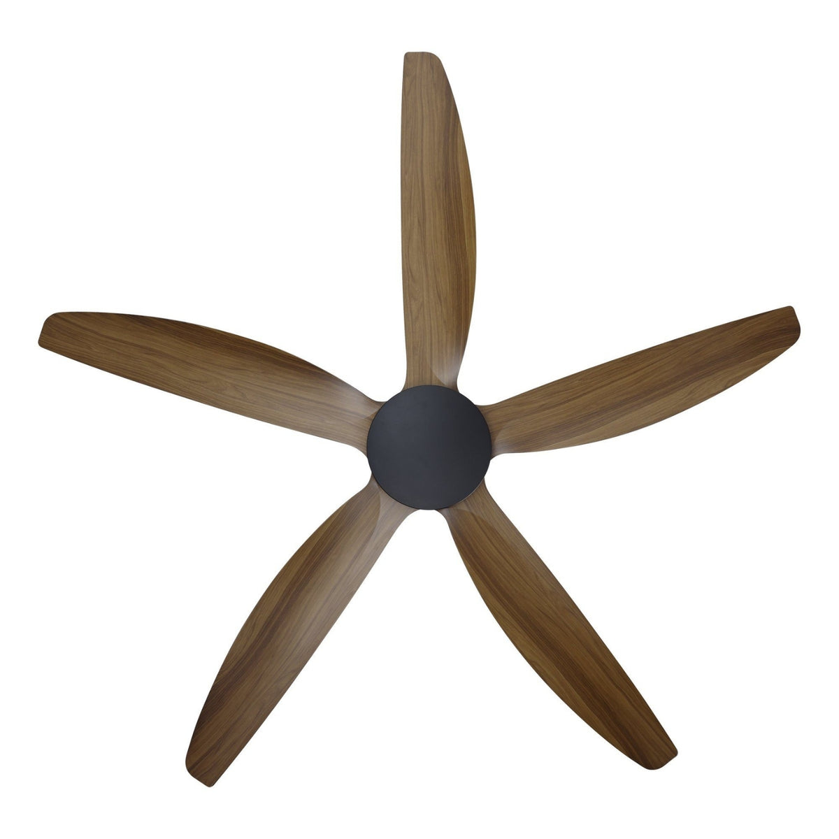 Blades Eglo Miami 60 DC Ceiling Fan Black/Teak 20796507 - The Blue Space