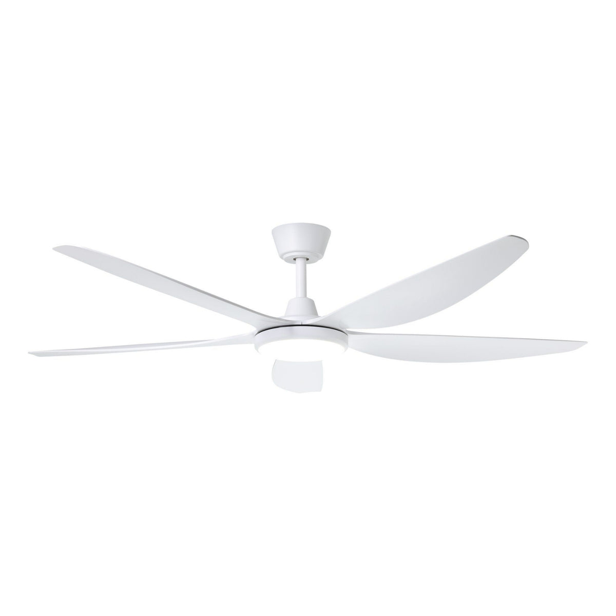 Light On Eglo Miami 60 DC Ceiling Fan with LED Light White 20796801 - The Blue Space