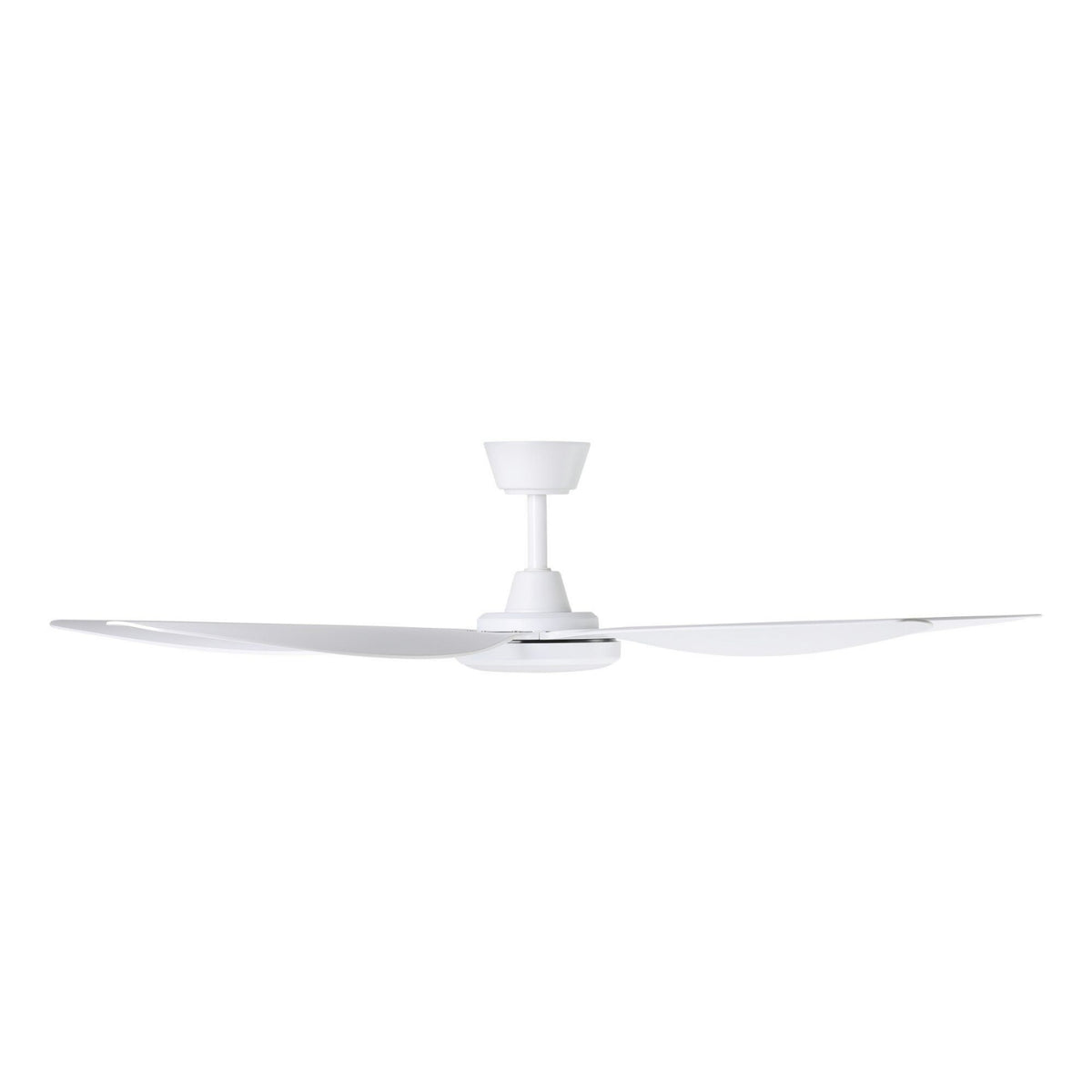 Side View Eglo Miami 60 DC Ceiling Fan with LED Light White 20796801 - The Blue Space