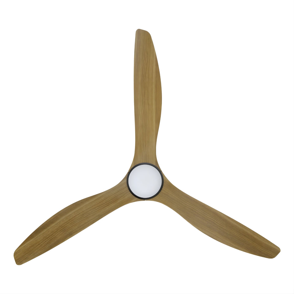 Eglo Surf 72 DC Ceiling Fan with LED Light Burmese Teak/Black