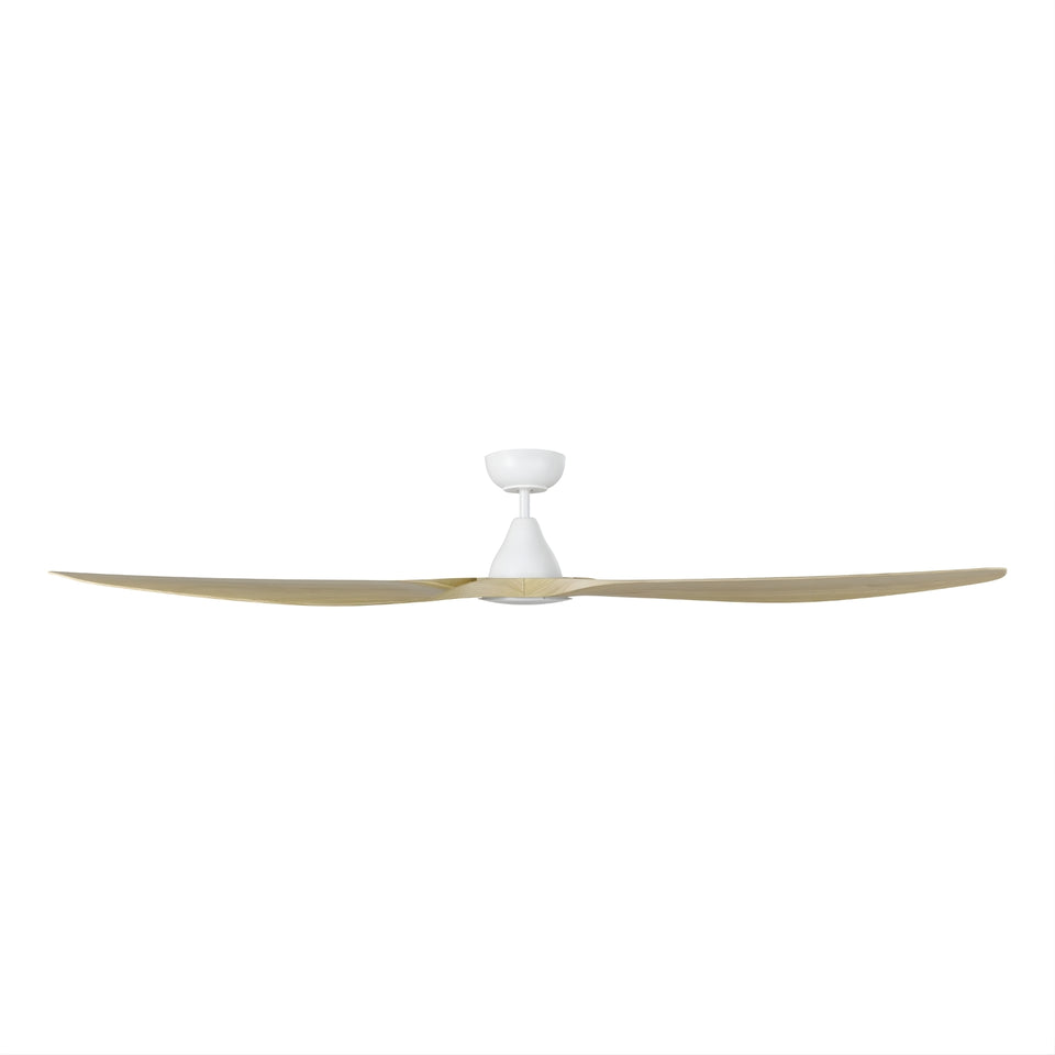 Eglo Surf 72 DC Ceiling Fan with LED Light Oak/White