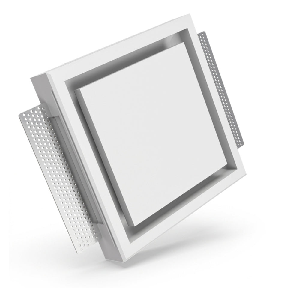 Fanco Designer 125mm Square Bathroom Ventilation Kit White