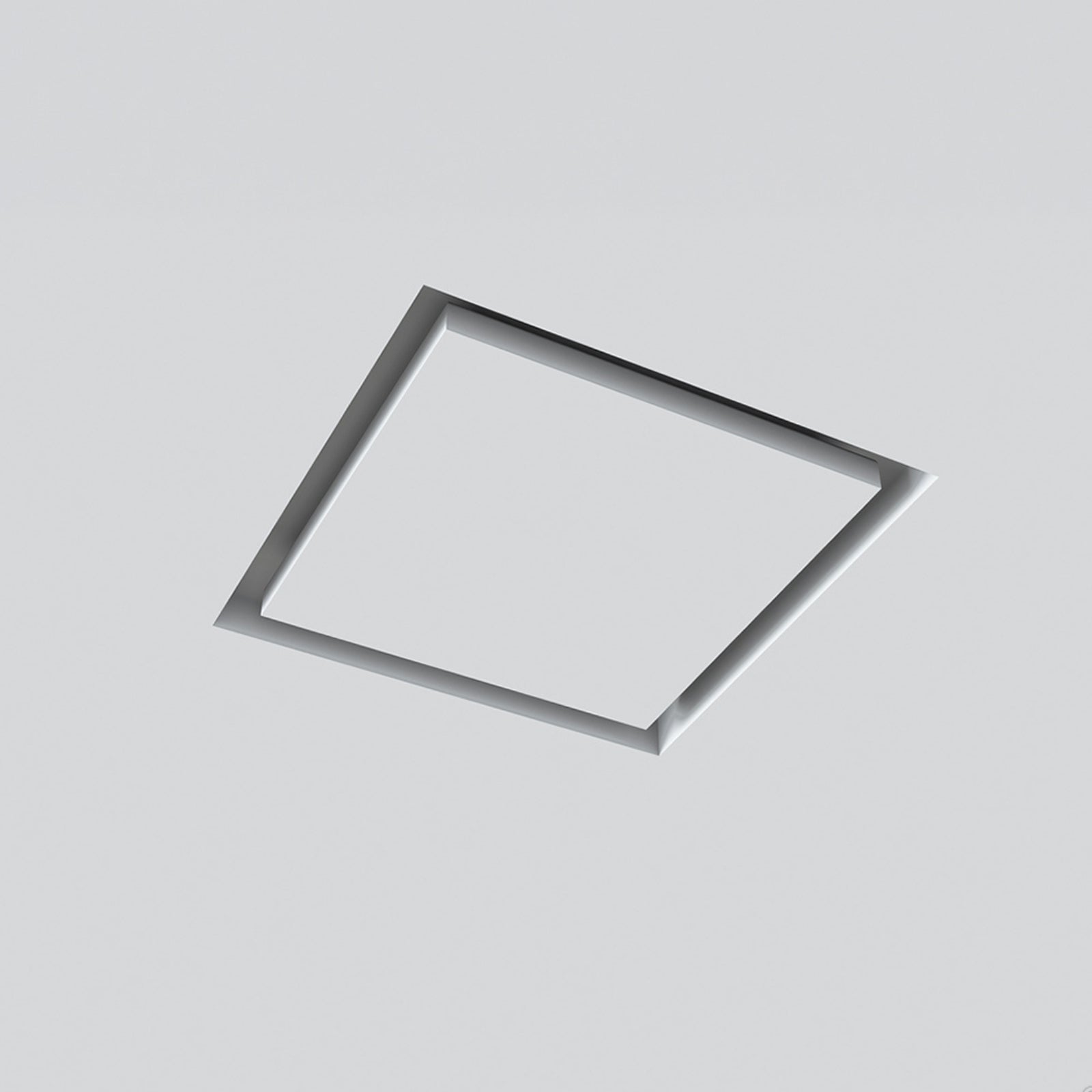 Installed Fanco Designer 125mm Square Bathroom Ventilation Kit White EKEVSQTT125 - The Blue Space