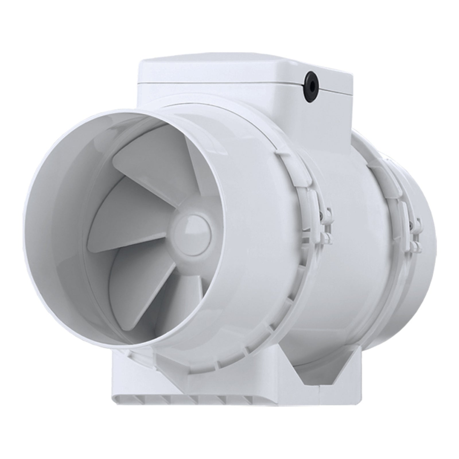 Mixflow Fanco Designer 125mm Square Bathroom Ventilation Kit White EKEVSQTT125 - The Blue Space
