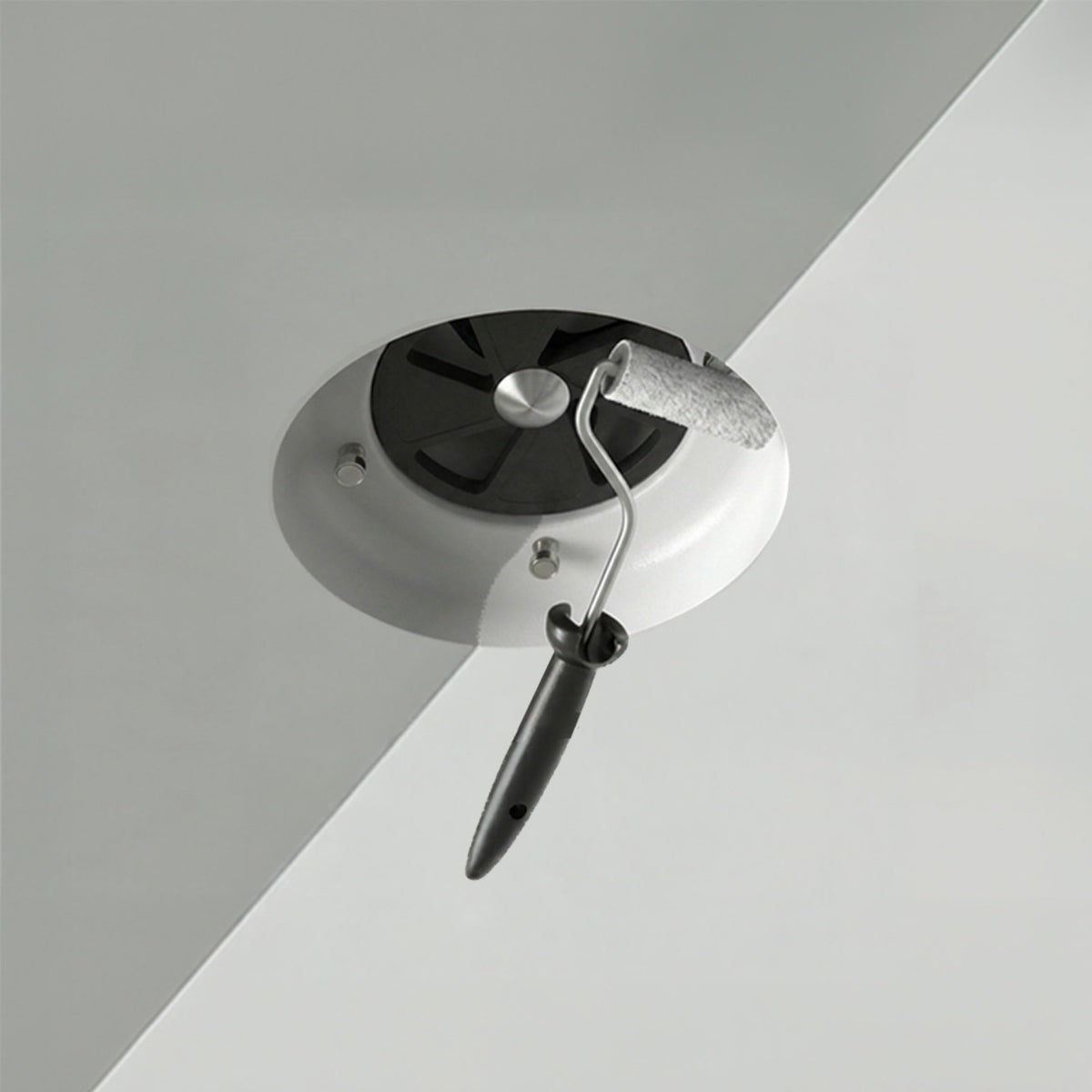 Painting Fanco Designer 150mm Round Bathroom Ventilation Kit White EKEVROTT150 - The Blue Space