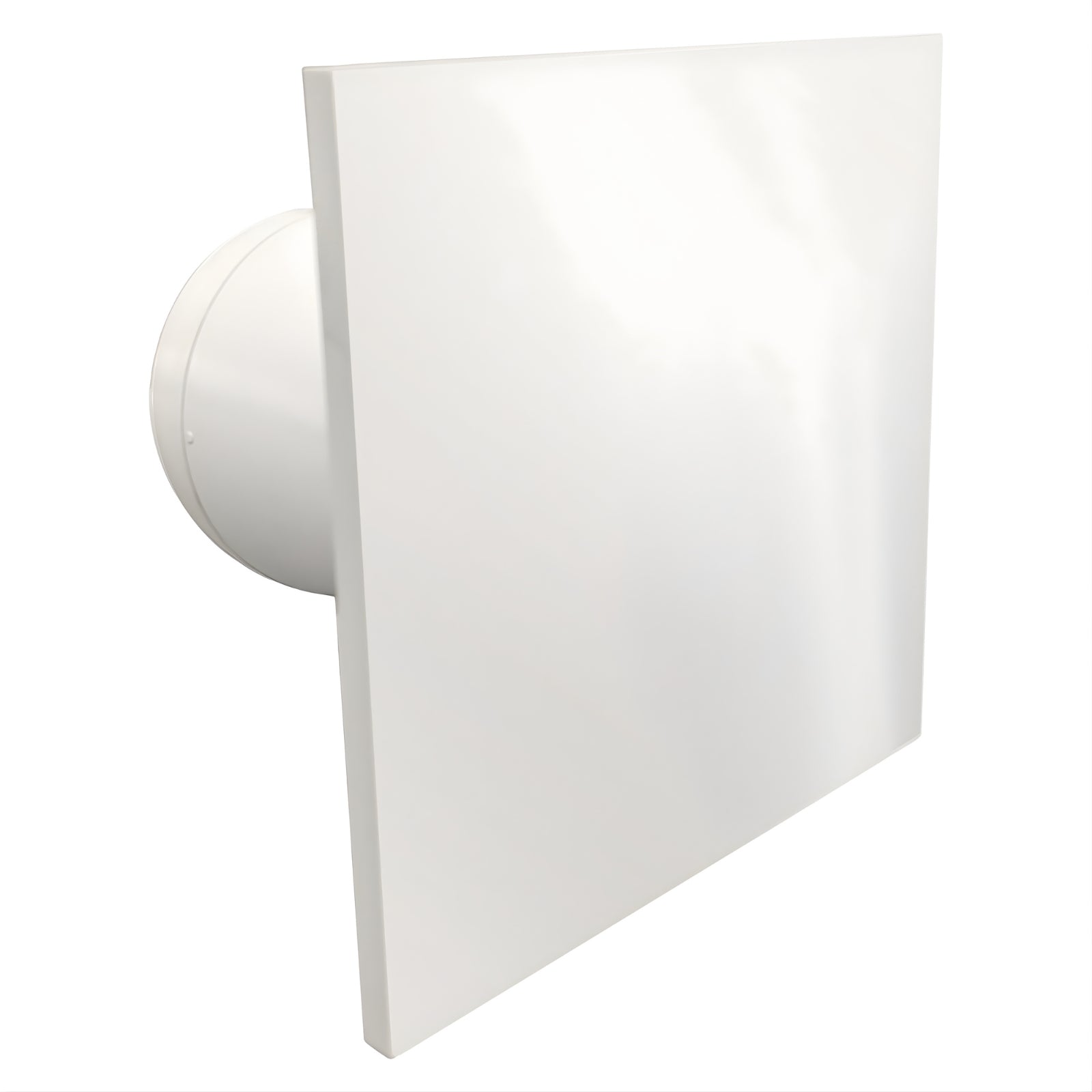 Fanco Dynamic 100mm Duct Square Exhaust Fan Gloss White W-EMVUDY11-GWH - The Blue Space