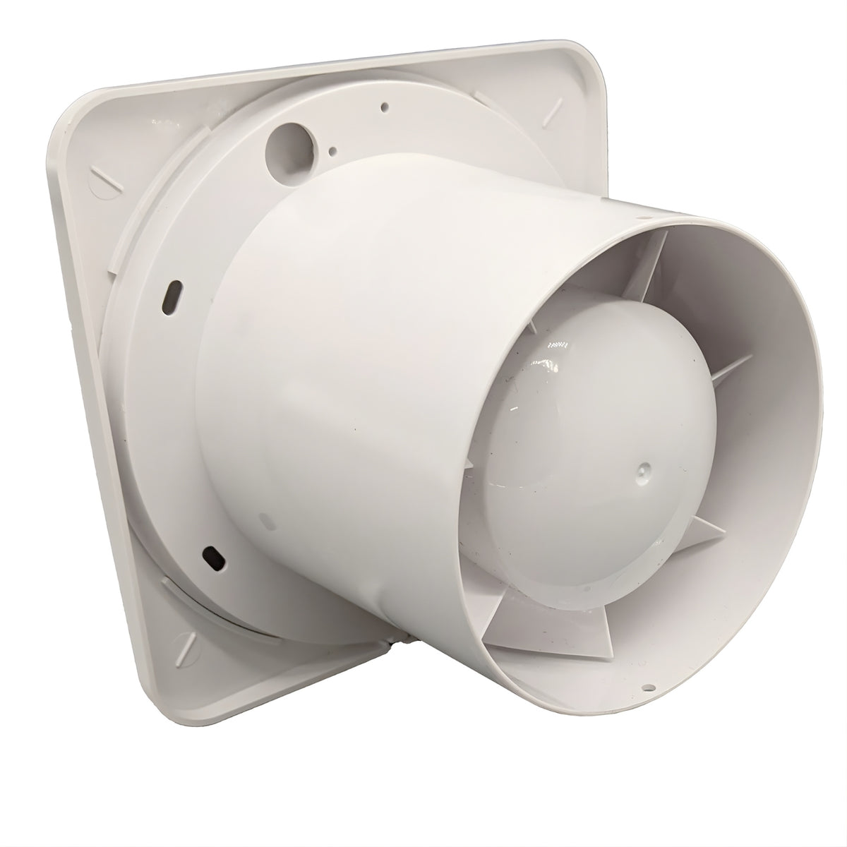 Back Fanco Dynamic 100mm Duct Square Exhaust Fan Matte White W-EMVUDY11-MWH - The Blue Space