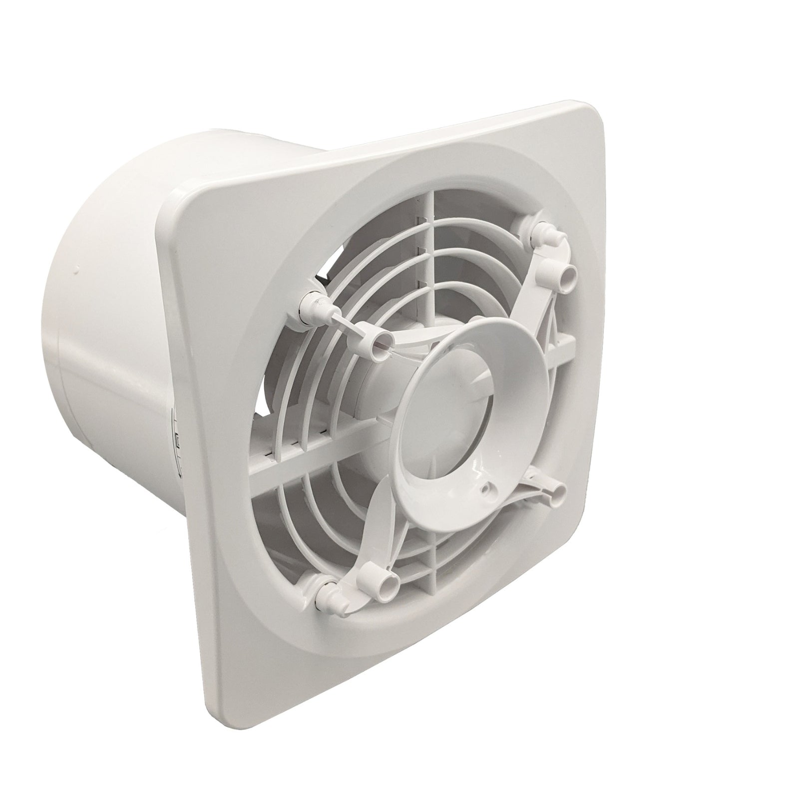 Connection Fanco Dynamic 150mm Duct Square Exhaust Fan Gloss White W-EMVUDY13-GWH - The Blue Space