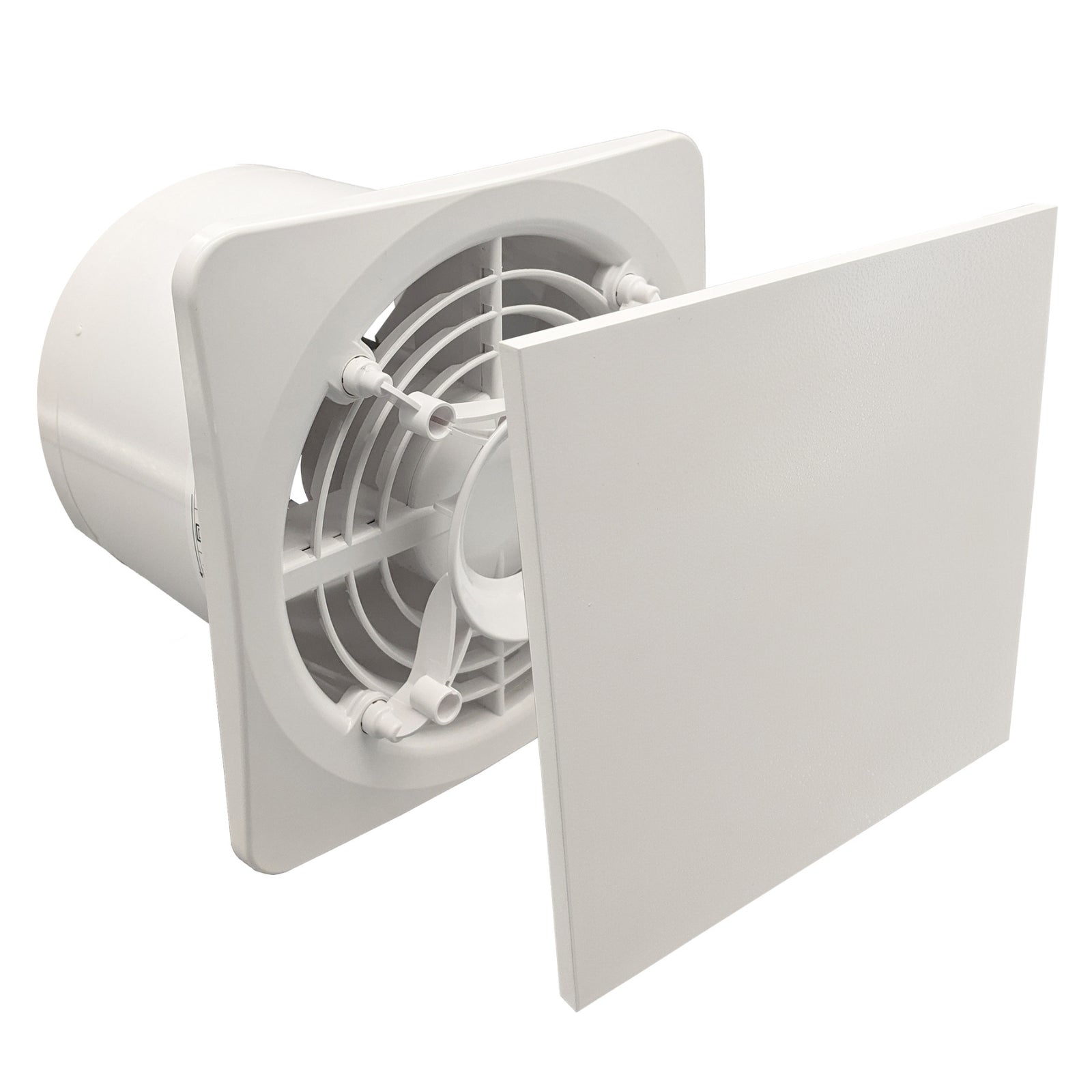 Front Fanco Dynamic 150mm Duct Square Exhaust Fan Gloss White W-EMVUDY13-GWH - The Blue Space