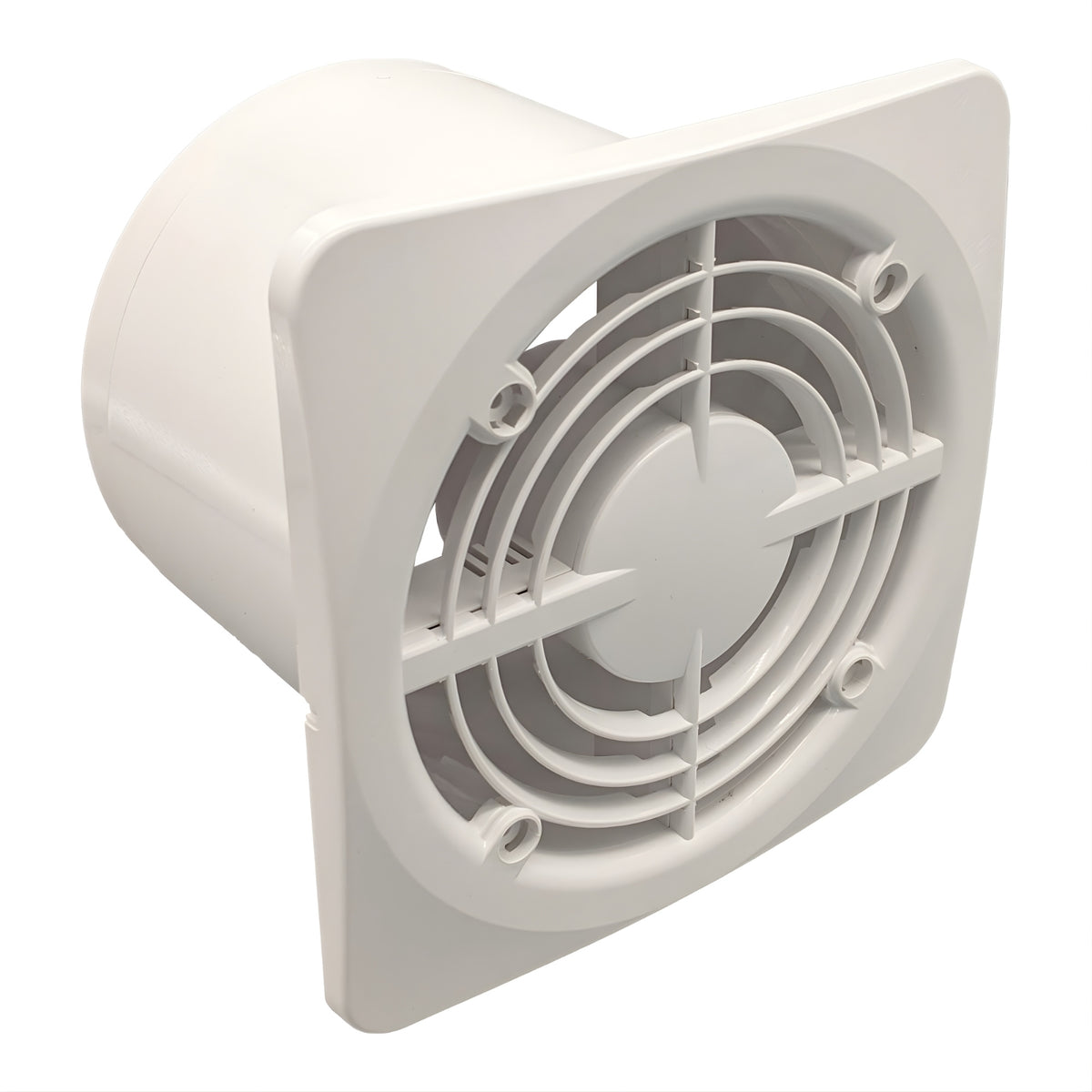 Front Fanco Dynamic 150mm Duct Square Exhaust Fan Matte Black W-EMVUDY13-MBL - The Blue Space