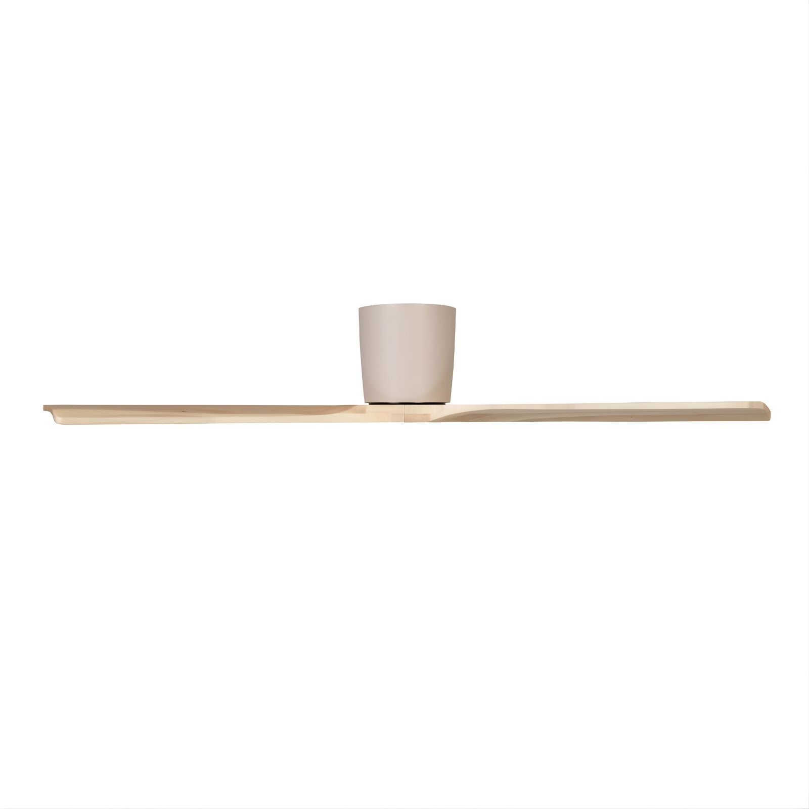 Side Fanco EarthFirst Gaia 48" (122cm) DC Ceiling Fan - Ecru and Natural Timber F2200/619A - The Blue Space