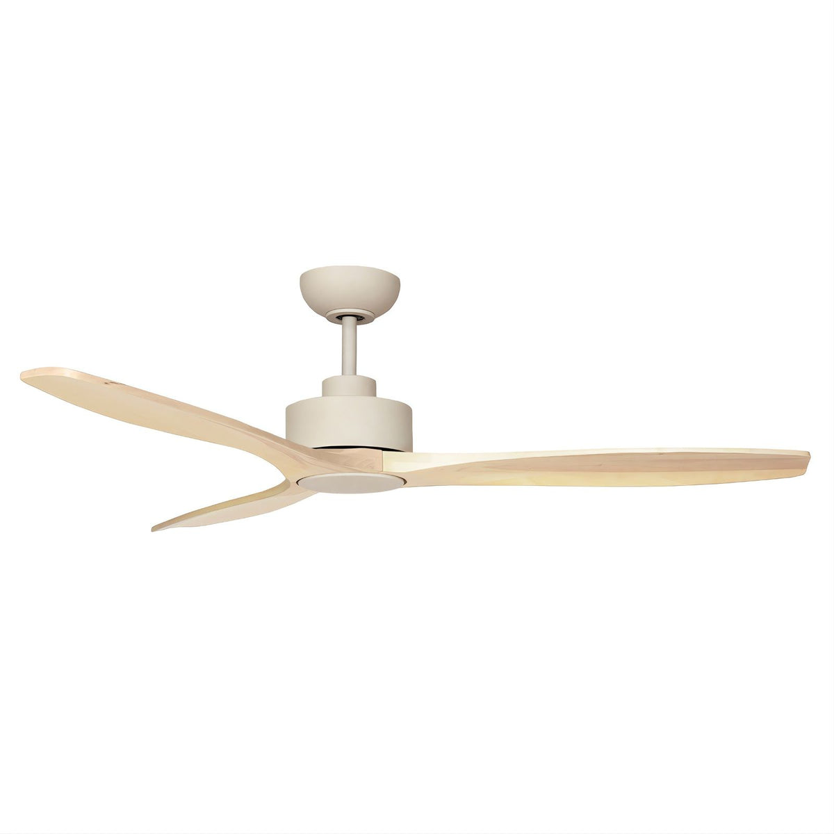 Fanco EarthFirst Wynd 52'' (132cm) DC Ceiling Fan with Base Cap - Ecru and Natural Timber F2311/619A - The Blue Space