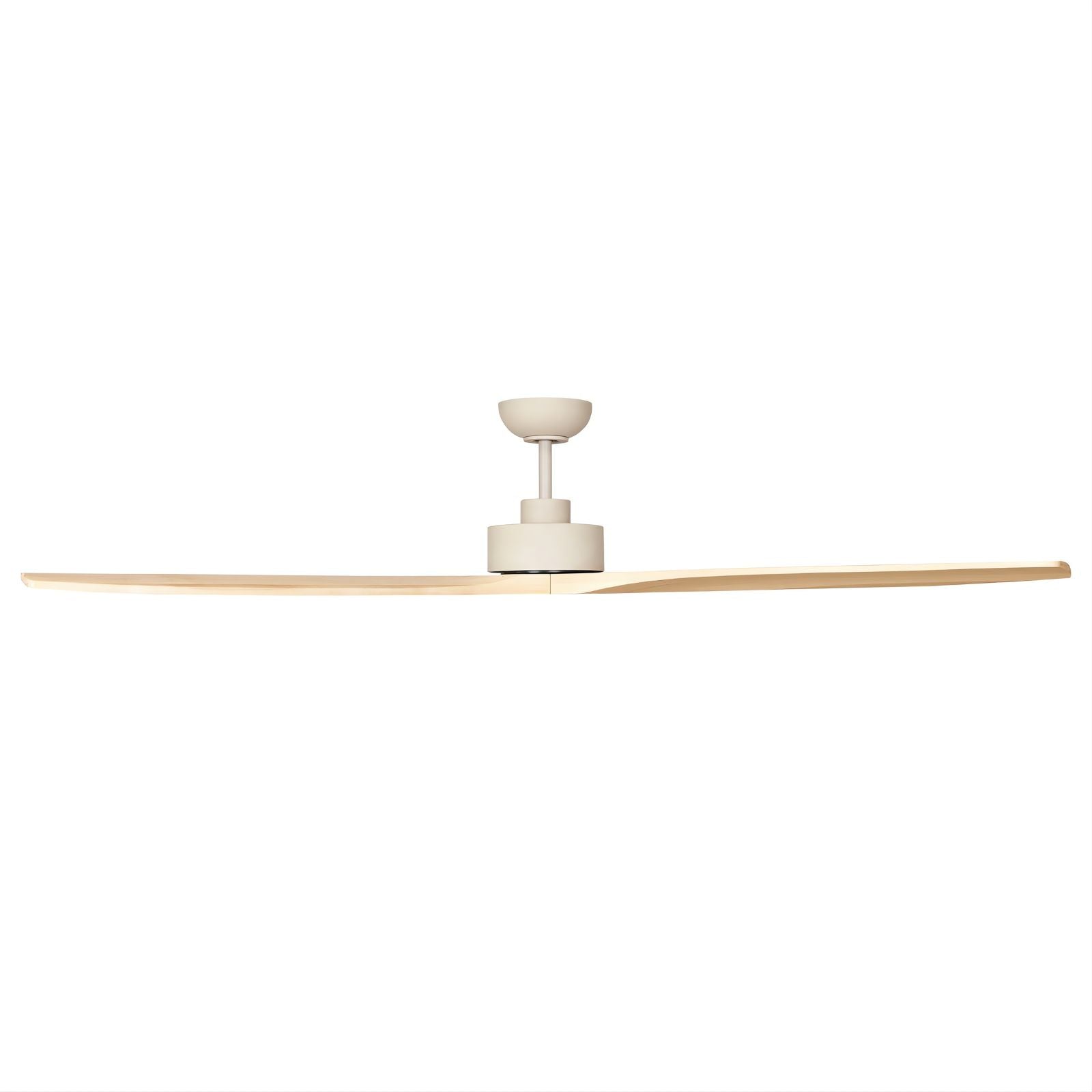 Side Fanco EarthFirst Wynd 60'' (152cm) DC Ceiling Fan - Ecru and Natural Timber F2320/619A - The Blue Space