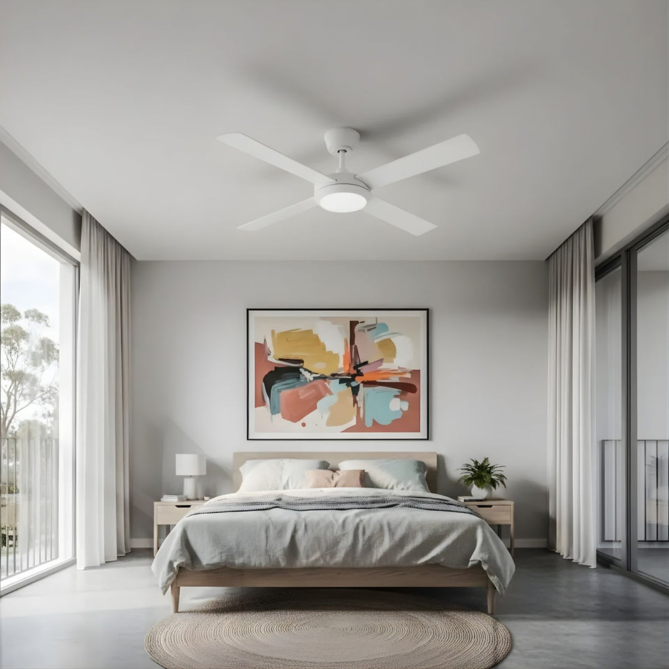 Fanco Eco Silent Pro 48'' (122cm) DC Ceiling Fan with LED Light White