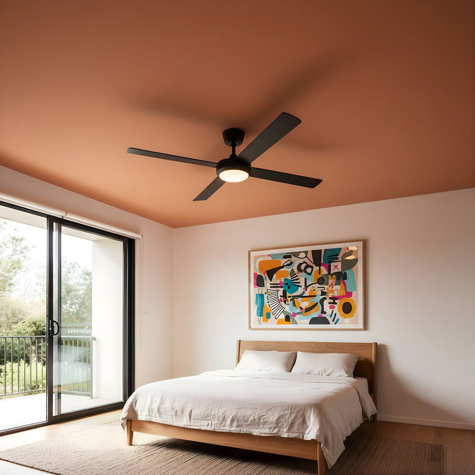 Fanco Eco Silent Pro 56'' (142cm) DC Ceiling Fan with LED Light Black