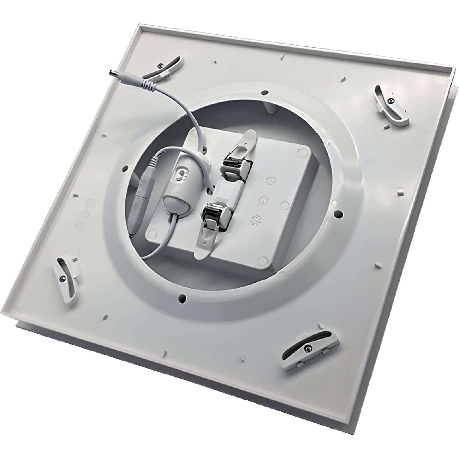 Internal Fanco Hybrid 250 Square Exhaust Fan with with LED White W-ECVUHBM10-SQWL - The Blue Space