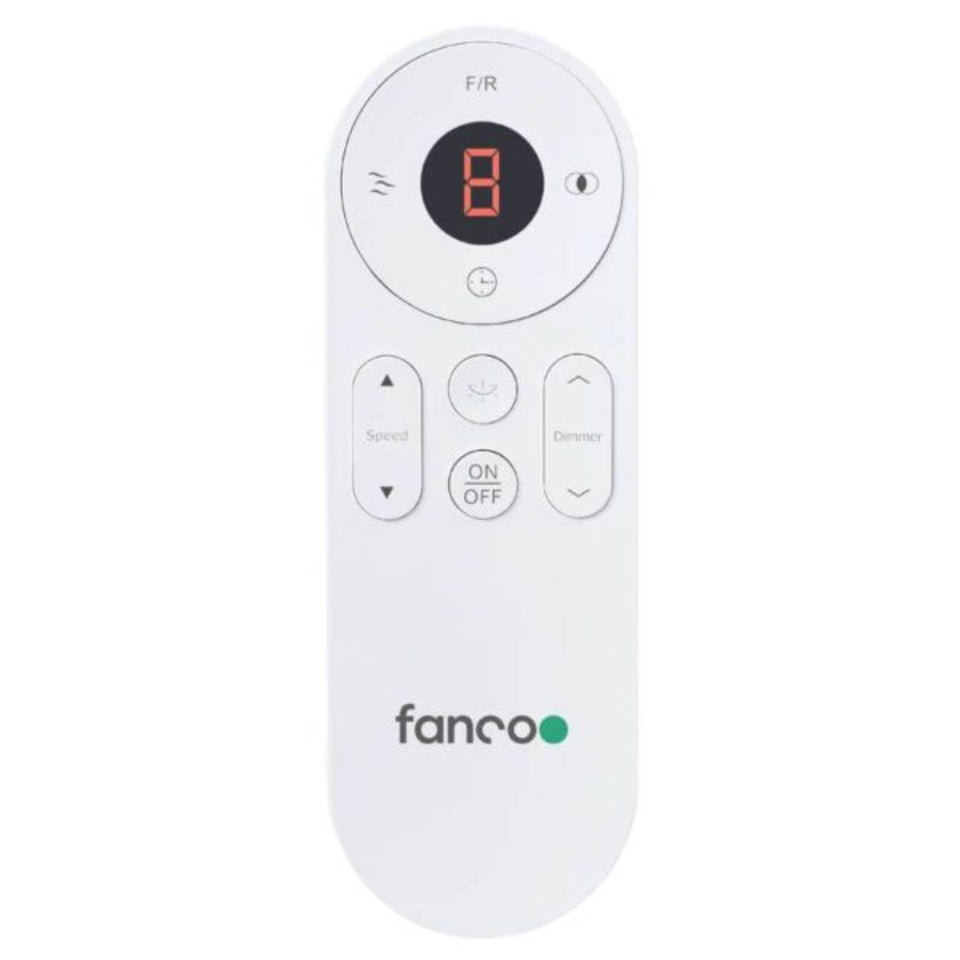 Fanco Horizon High Airflow 64" (162cm) DC Ceiling Fan with LED Light - Black