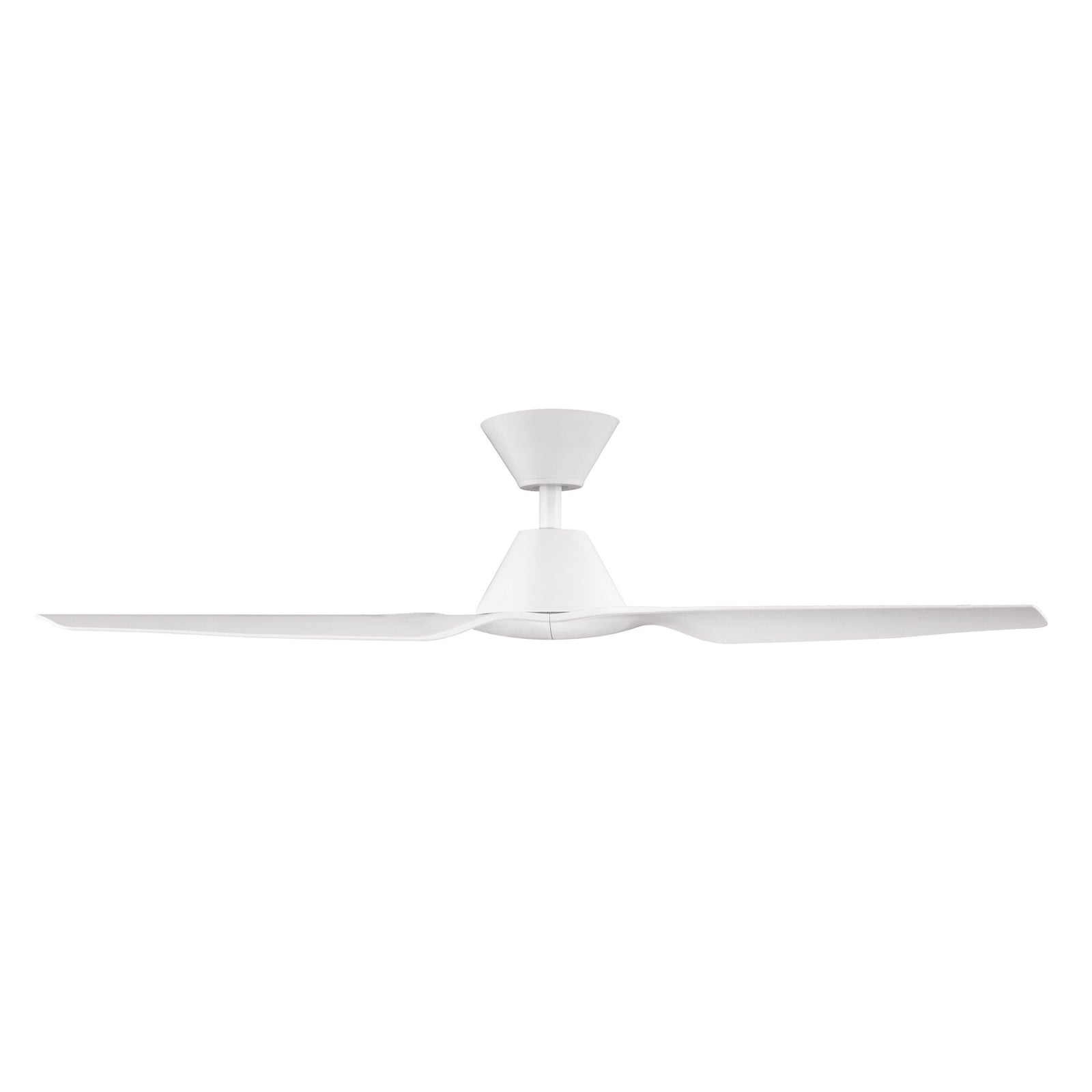 Side View Fanco Infinity-iD v3 48'' (122cm) DC Ceiling Fan White F8000/101C - The Blue Space