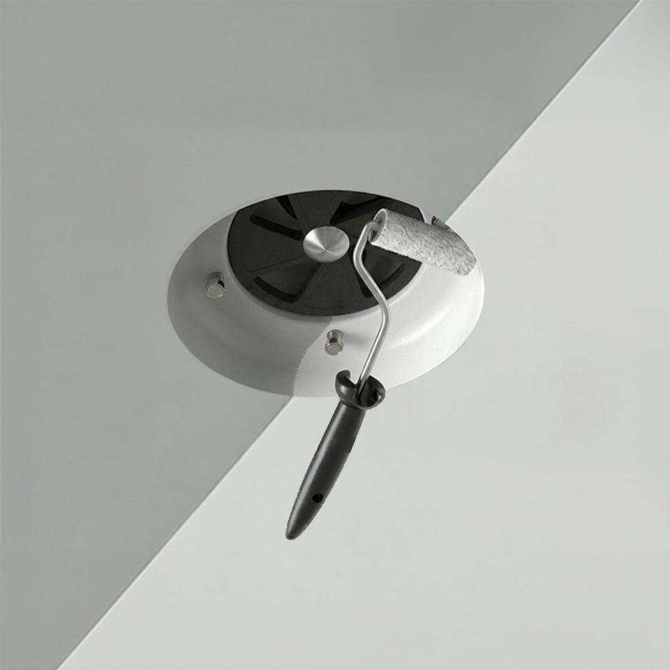 Fanco Premium Designer 150mm Round Bathroom Ventilation Kit White