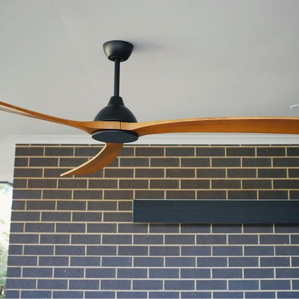 Fanco Sanctuary 70'' (178cm) DC Ceiling Fan - Black and Teak