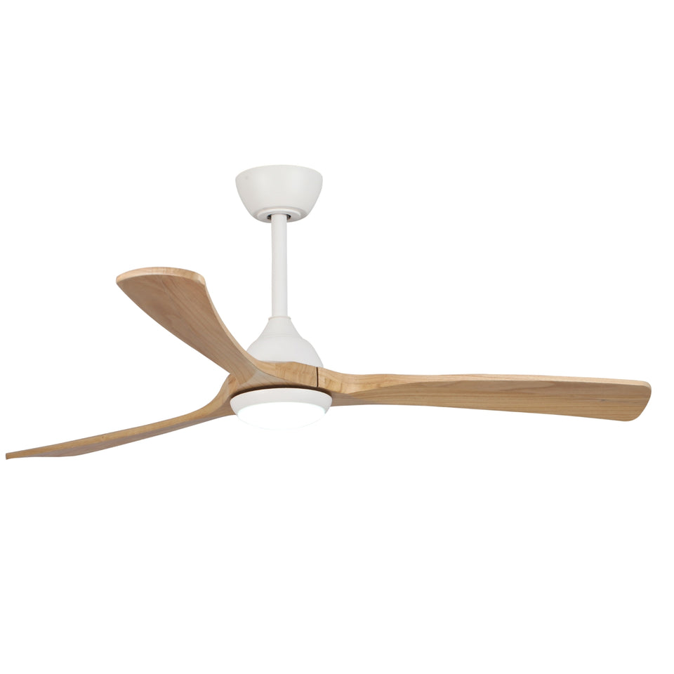 Fanco Sanctuary 52'' (132cm) DC Ceiling Fan with LED Light - White and Natural