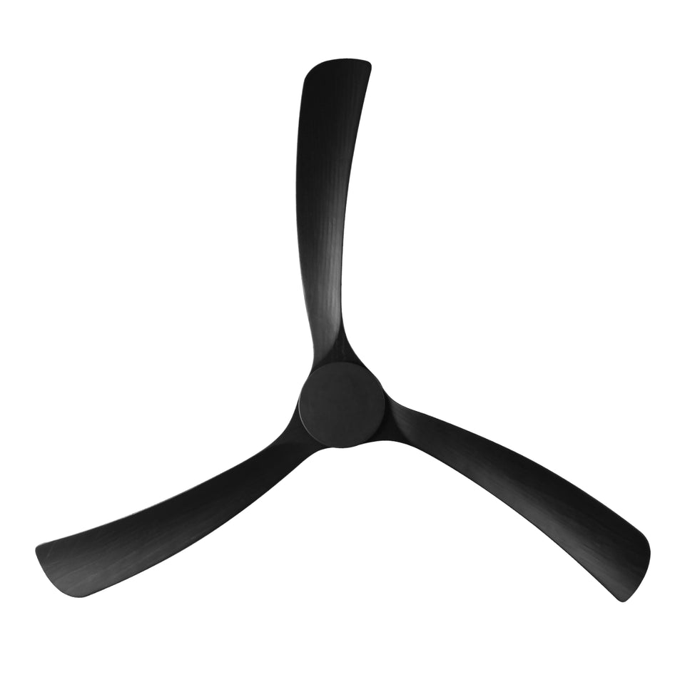 Fanco Sanctuary 70'' (178cm) DC Ceiling Fan - Black and Black Timber
