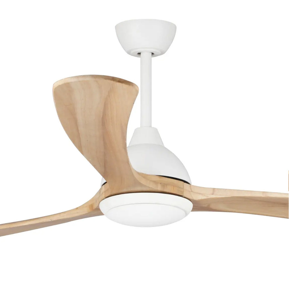 Fanco Sanctuary 70'' (178cm) DC Ceiling Fan with LED Light - White and Natural