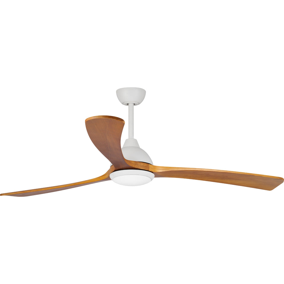 Fanco Sanctuary 70'' (178cm) DC Ceiling Fan with LED Light - White and Teak