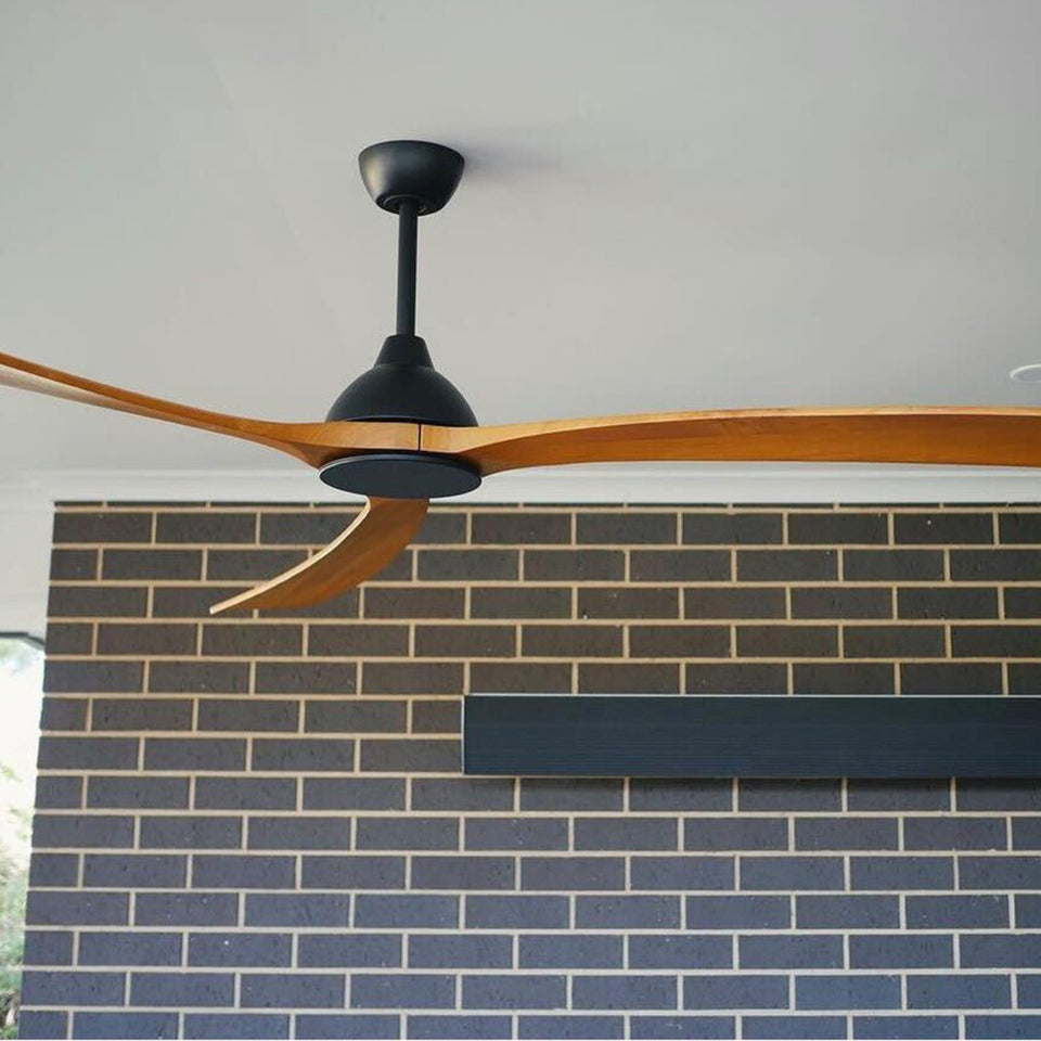 Fanco Sanctuary 92'' (234cm) DC Ceiling Fan - Black and Teak