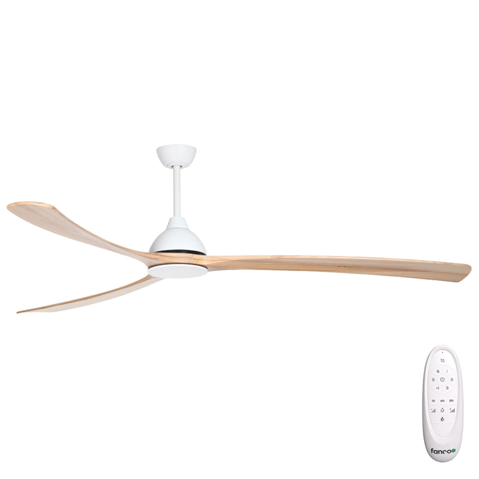 Fanco Sanctuary 92'' (234cm) DC Ceiling Fan - White and Natural