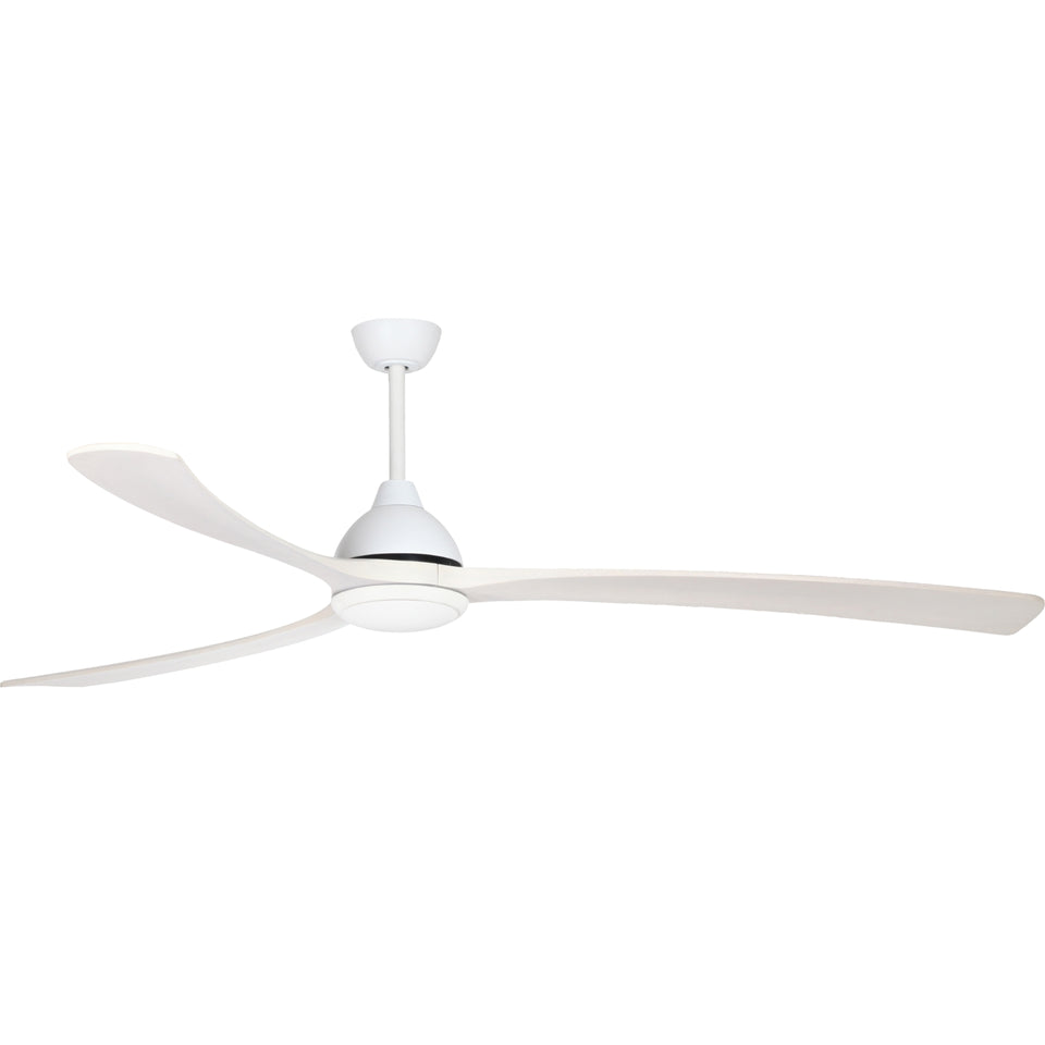 Fanco Sanctuary 92'' (234cm) DC Ceiling Fan with LED Light - White and Whitewash