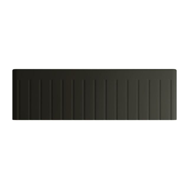 Front Fienza Benson Butler Sink Large 828 Reversible Fluted & Flat Fire Clay Matte Black 828X452X254mm 68708 - The Blue Space