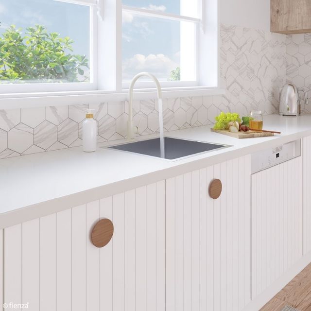 Fienza Hana Single Bowl Sink 40L Top/Undermount 550X450X200mm