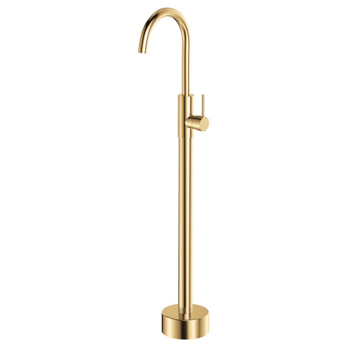 Fienza Kaya Floor Mounted Basin/Bath Mixer Urban Brass 213112UB-LF - The Blue Space