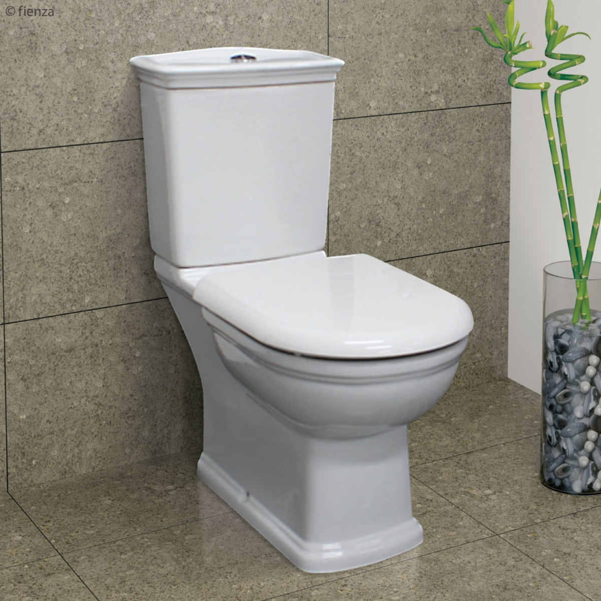 Fienza RAK Washington Close-Coupled Toilet Suite TBS_070130W - The Blue Space