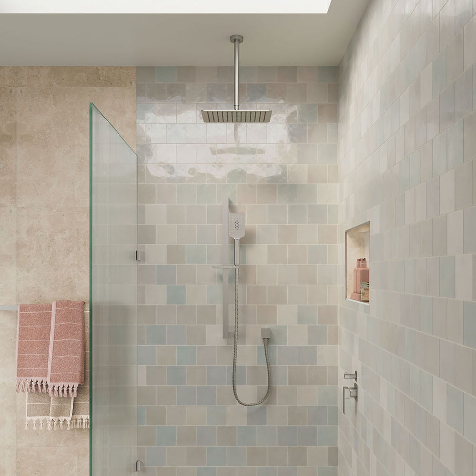 Fienza Round Shower Dropper 300mm Brushed Nickel