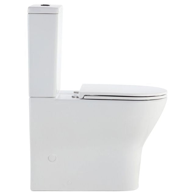 Fienza Tono Tornado Flush Back-to-Wall Toilet Suite With Slim Seat R&T Internal - P-Trap