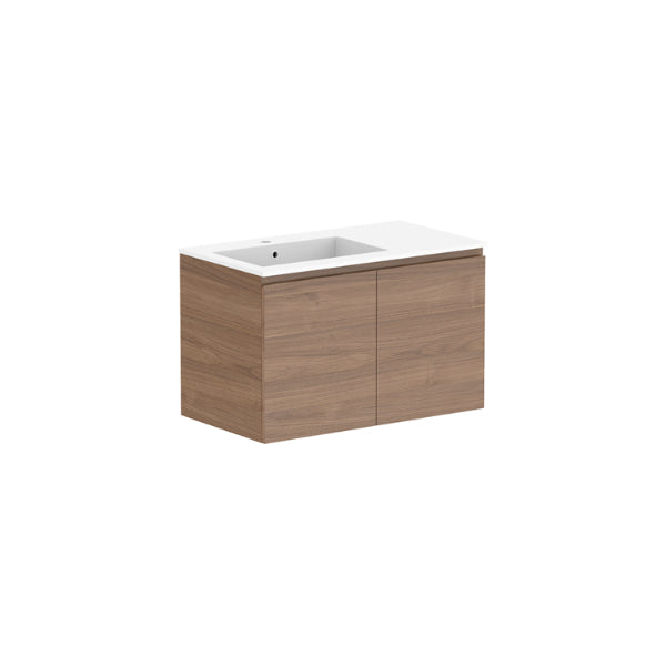 ADP Glacier Lite All Door Twin Vanity with Cast Marble Top