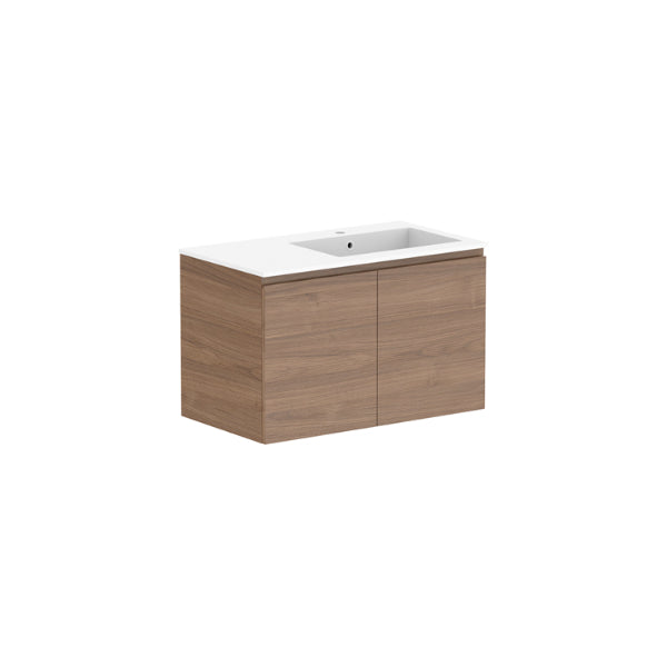 ADP Glacier Lite All Door Twin Vanity with Cast Marble Top