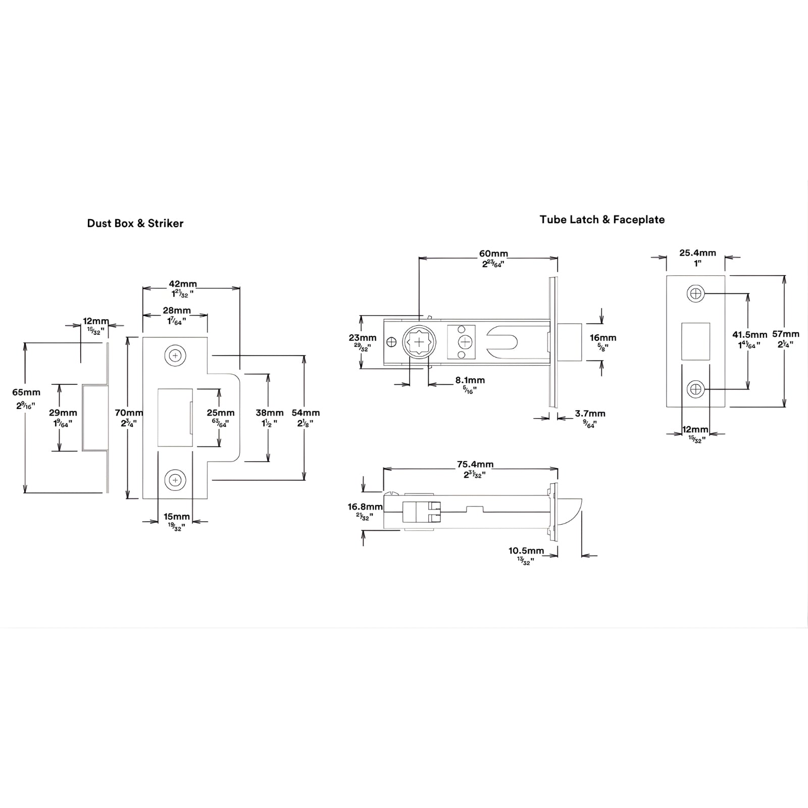Line Drawing tube Latch Iver Cambridge Knob Rectangular Backplate Privacy Kit with Privacy Turn Matte Black 12822KPRIV60 - The Blue Space