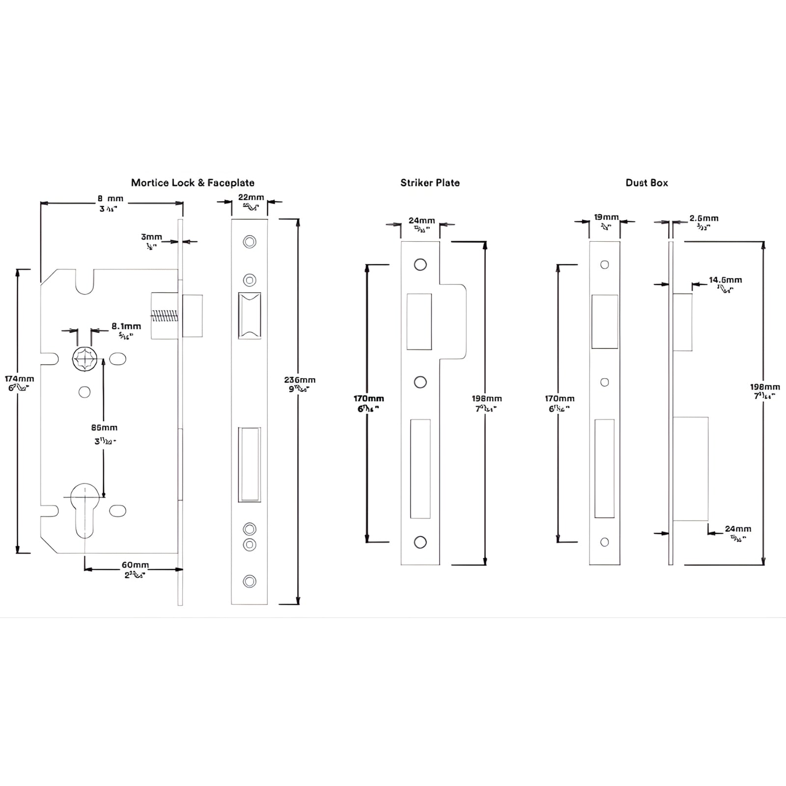 Mortice Lock Iver Helsinki Lever Oval Backplate Entrance Kit with High Security Lock Satin Nickel 14900KENTR60KT - The Blue Space