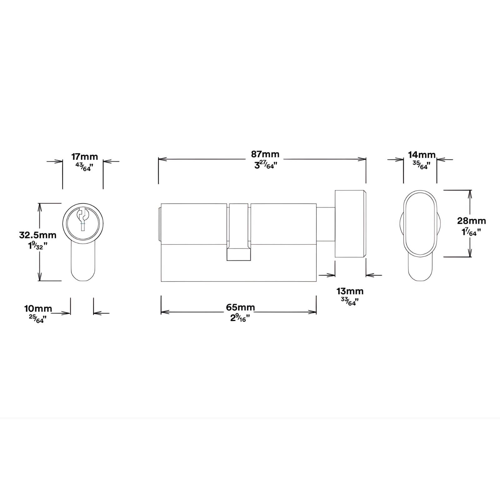 Key Thumb Iver Helsinki Lever Rectangular Backplate Entrance Kit with High Security Lock Brushed Brass 15396KENTR60KT - The Blue Space