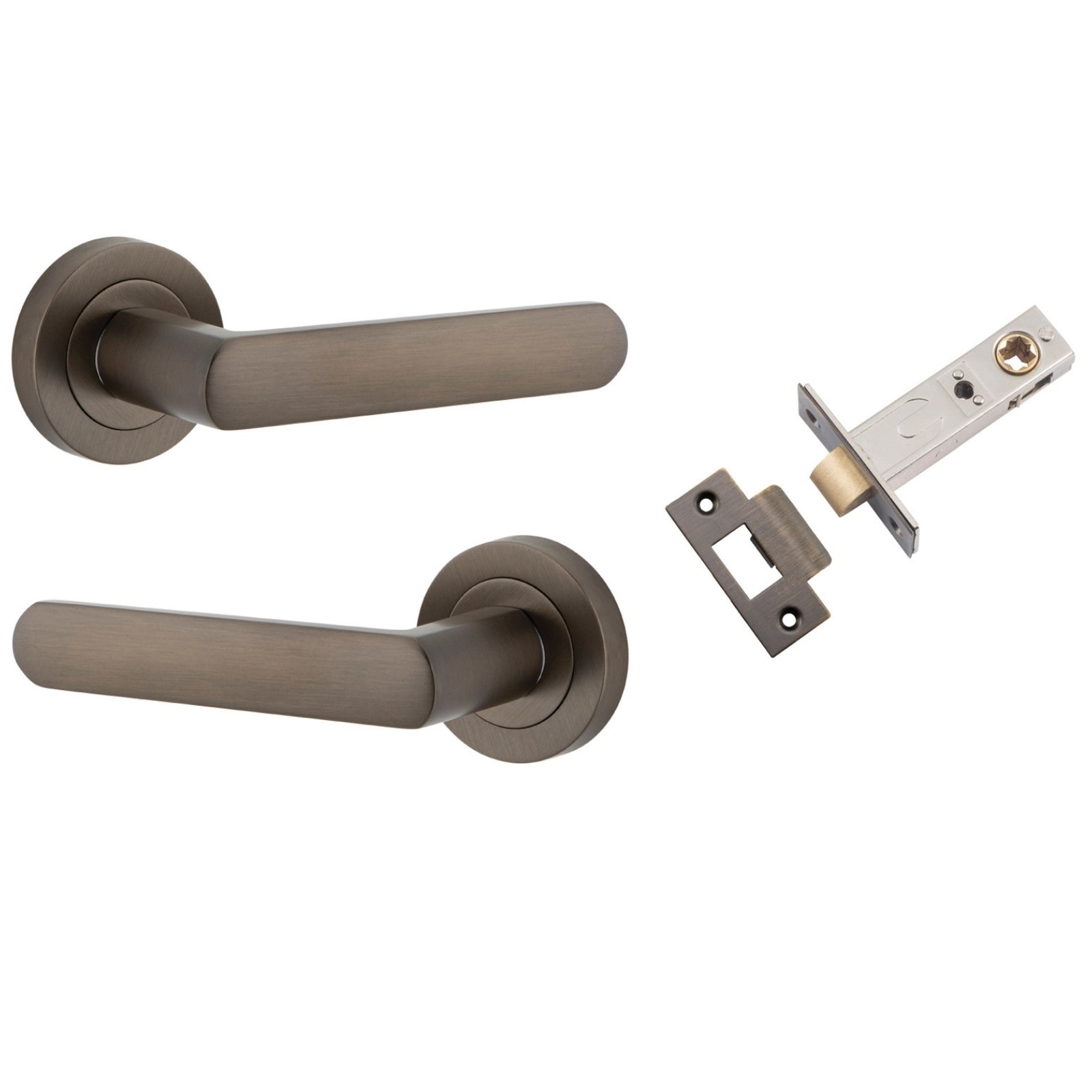 Iver Osaka Lever Round Rose Passage Kit Signature Brass 20771KPASS60 - The Blue Space