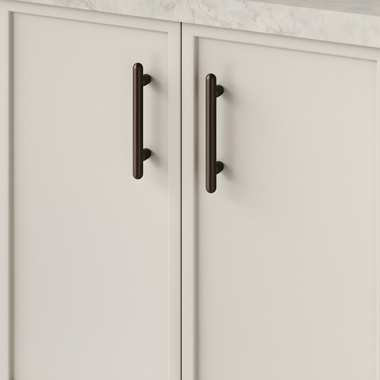 Detail1 Iver Puerto 128mm Cabinet Pull Handle Signature Brass 24032 - The Blue Space