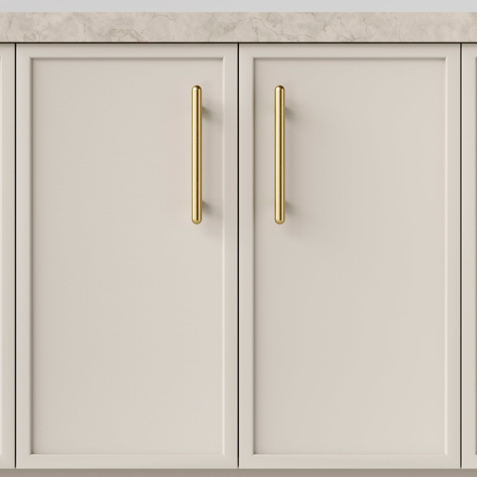Hero Iver Puerto 160mm Cabinet Pull Handle Brushed Gold PVD 24040 - The Blue Space