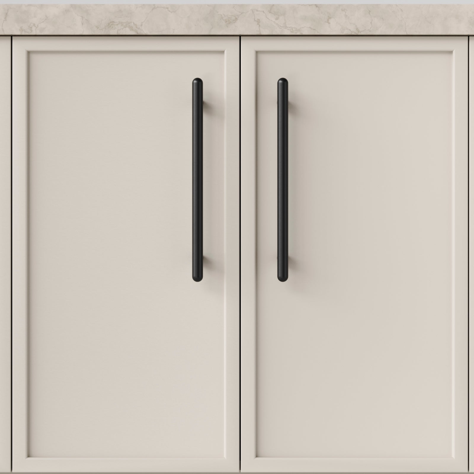 Hero Iver Puerto 256mm Cabinet Pull Handle Matte Black 24053 - The Blue Space